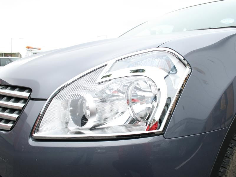 Nissan Qashqai Bj. 07-10 Scheinwerfer Chrom Cover - Direct 4x4 Autozubehör