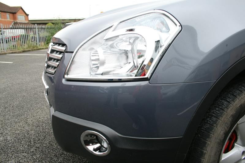 Nissan Qashqai Bj. 07-10 Scheinwerfer Chrom Cover - Direct 4x4 Autozubehör