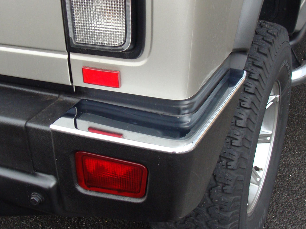 HUMMER H2 Bj. 02-05 Heckstoßstange Chrom Cover Ecken - Direct 4x4 Autozubehör