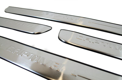 Chevrolet Captiva Edelstahl Türschweller Cover Style A - Direct 4x4 Autozubehör