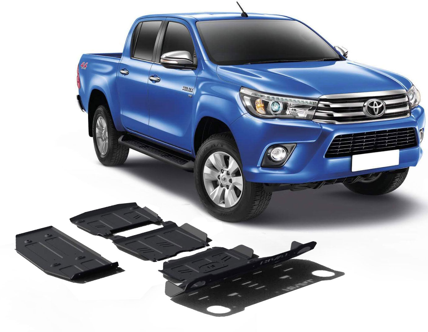 Toyota  Hilux ab Bj. 16 Unterfahrschutz "Rival" - Direct 4x4 Autozubehör