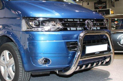 VW T5 Bj. 03-09 Edelstahl Frontbügel mit Unterfahrschutz - Direct 4x4 Autozubehör