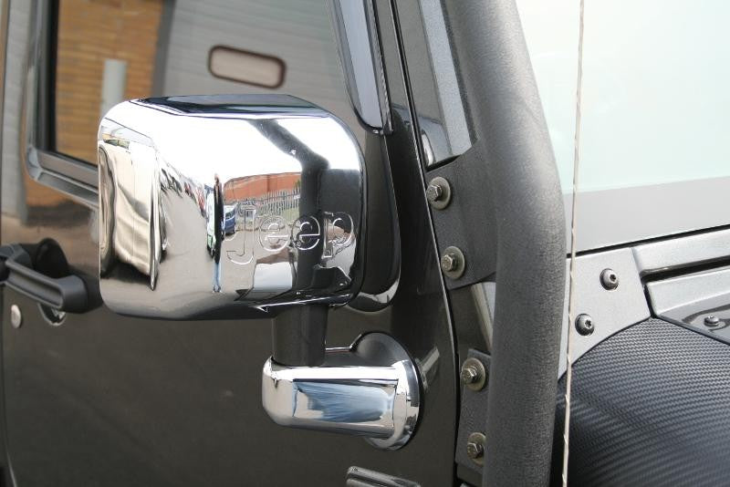 Jeep Wrangler ab Bj. 07 Außenspiegel Chrom Cover - Direct 4x4 Autozubehör