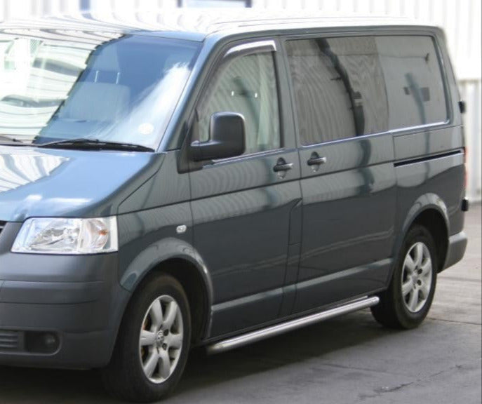 VW T5 Bj. 03-09 Kurzer RS Edelstahl Schwellerrohre "Sport" 64mm - Direct 4x4 Autozubehör