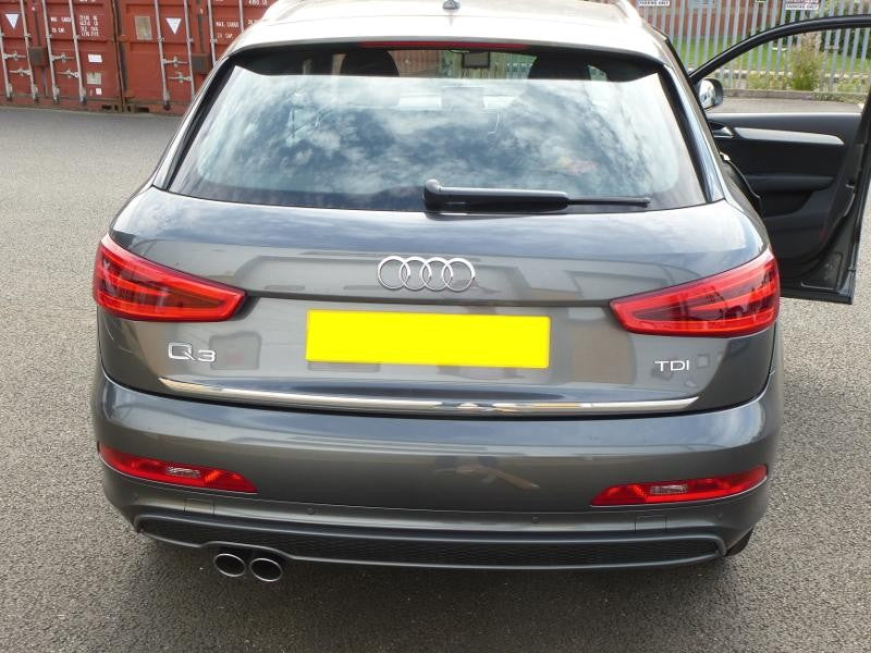 Audi Q3 Heckklappe Edelstahl Cover - Direct 4x4 Autozubehör