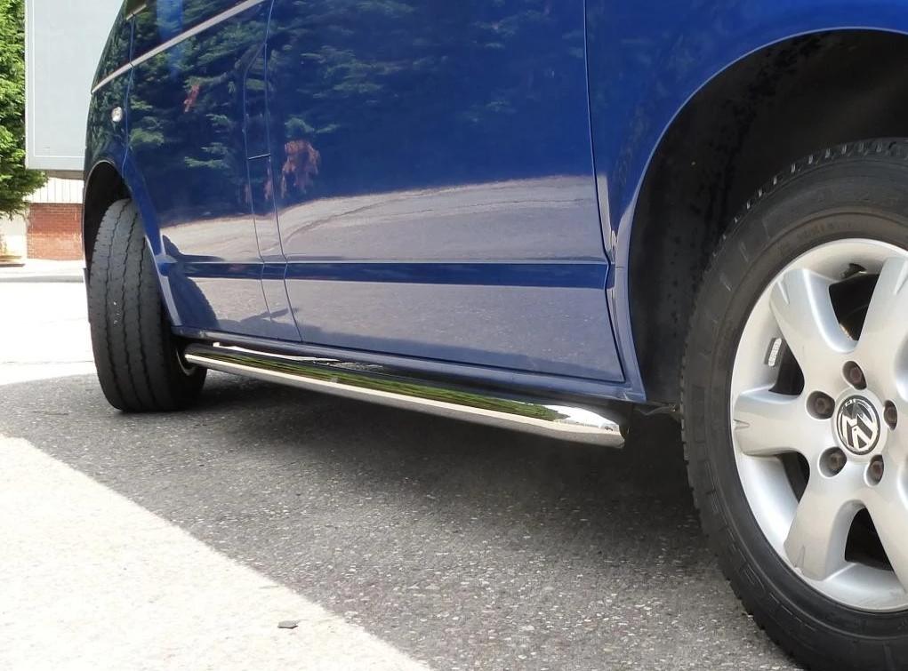 VW T5 Bj. 09-15 Kurzer RS Edelstahl Schwellerrohre "Sport" 64mm - Direct 4x4 Autozubehör