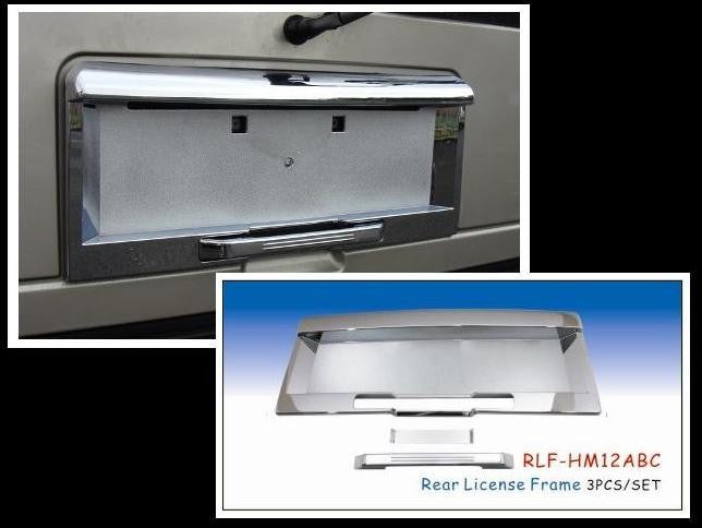 HUMMER H2 ab Bj. 06 Nummernschild Chrom Cover - Direct 4x4 Autozubehör