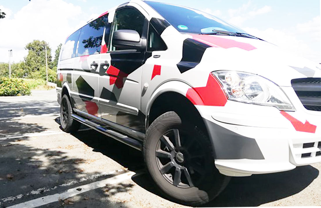 Mercedes Vito Viano Bj. 04-14 Schwarze Schwellerrohre - Direct 4x4 Autozubehör