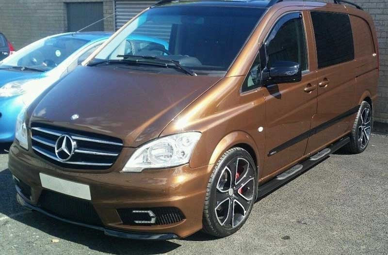 Mercedes Vito Viano Bj. 04-14 Schwarze Schwellerrohre - Direct 4x4 Autozubehör