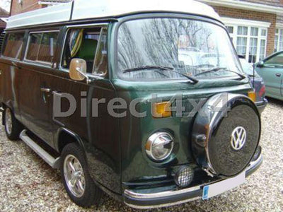 Edelstahl Reserveradabdeckung für verschiedene Reifengrößen - Direct 4x4 Autozubehör