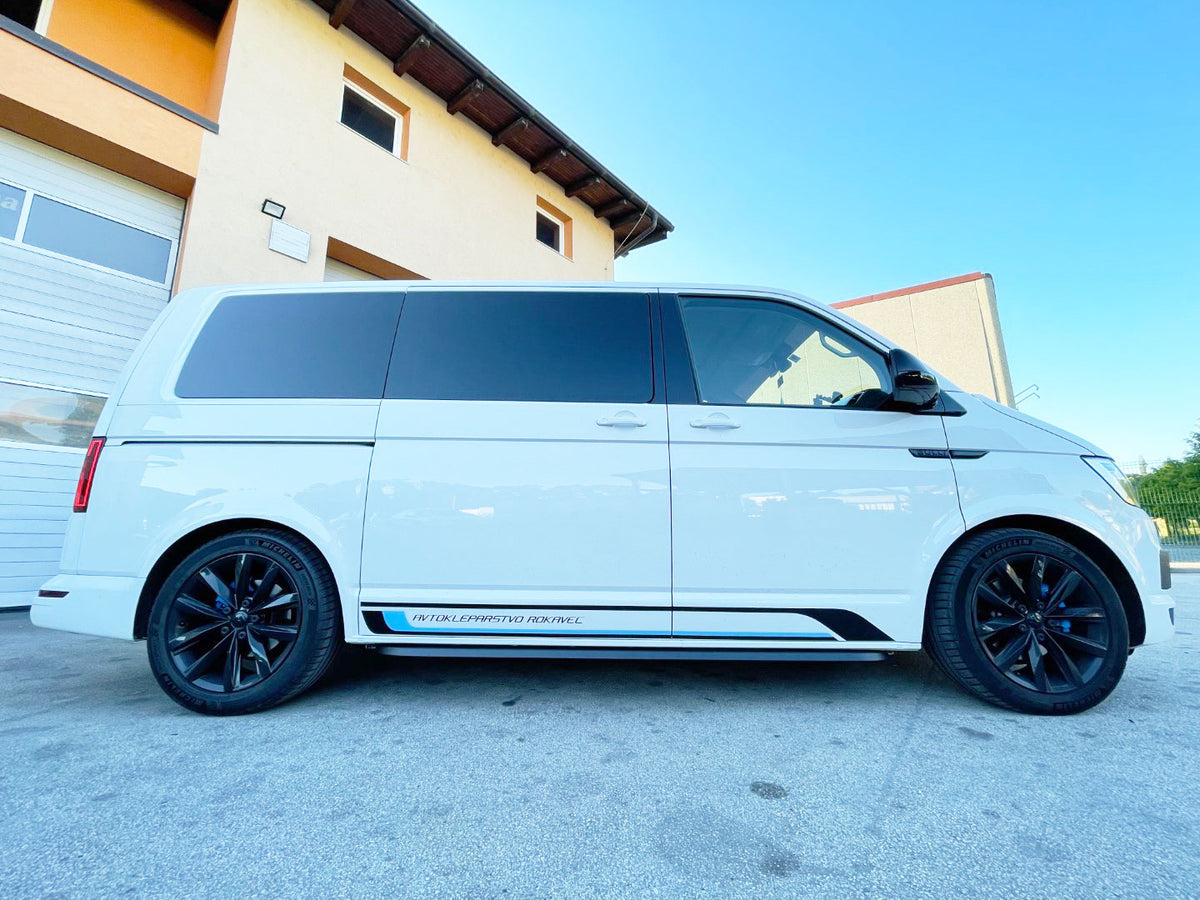 VW T6 ab Bj. 15 Kurzer RS OE Style schwarze Schwellerrohre "N-Max" - Direct 4x4 Autozubehör