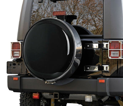 Edelstahl Reserveradabdeckung für verschiedene Reifengrößen - Direct 4x4 Autozubehör