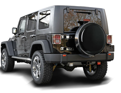 Edelstahl Reserveradabdeckung für verschiedene Reifengrößen - Direct 4x4 Autozubehör