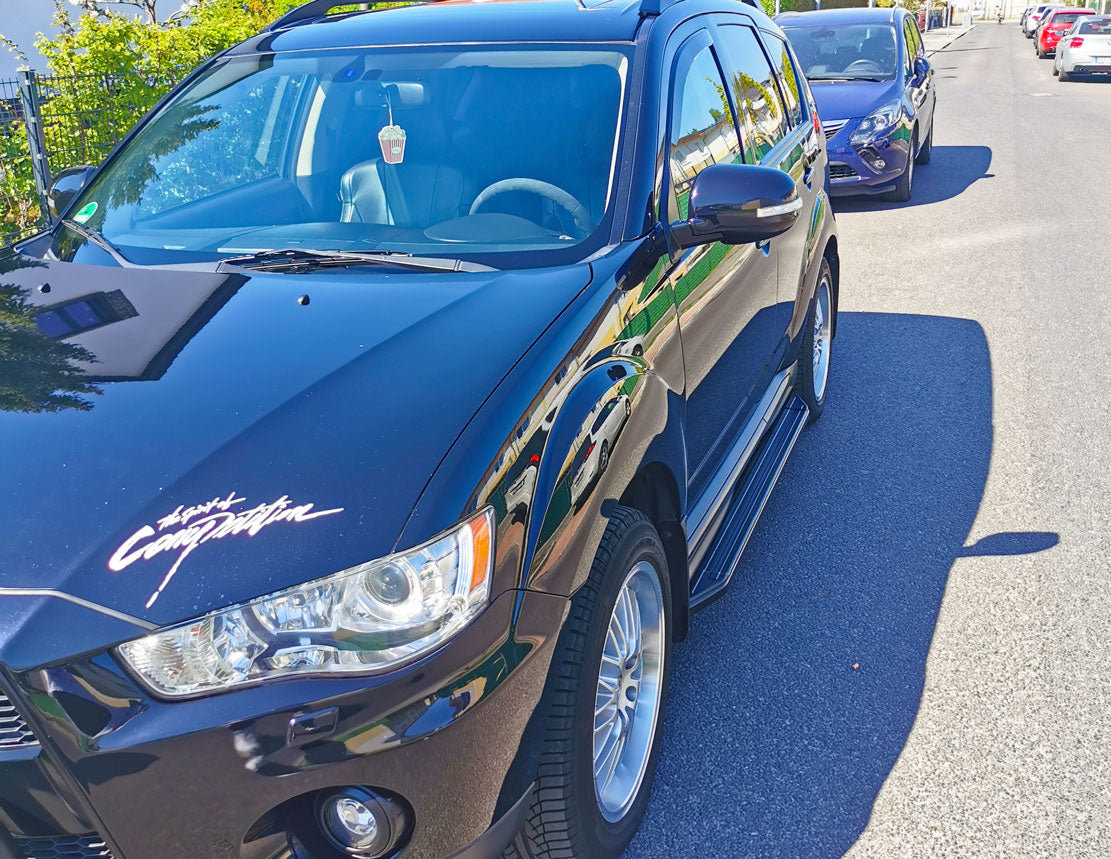 Mitsubishi Outlander Bj. 10-12 Trittbretter "Raptor Schwarz" - Direct 4x4 Autozubehör
