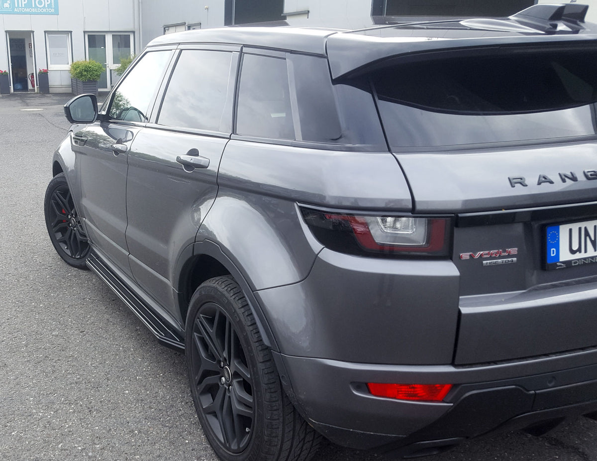 Range Rover Evoque ab Bj. 19 Trittbretter "Raptor Schwarz" - Direct 4x4 Autozubehör