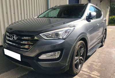 Hyundai Santa Fe ab Bj. 13-18 Trittbretter "Raptor Schwarz"