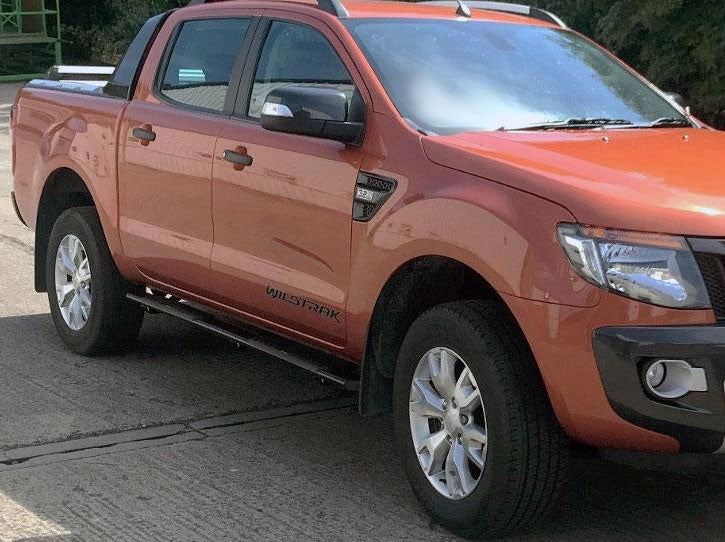 Ford Ranger Double Cab Bj. 12-15 Trittbretter "Sonar Schwarz" - Direct 4x4 Autozubehör