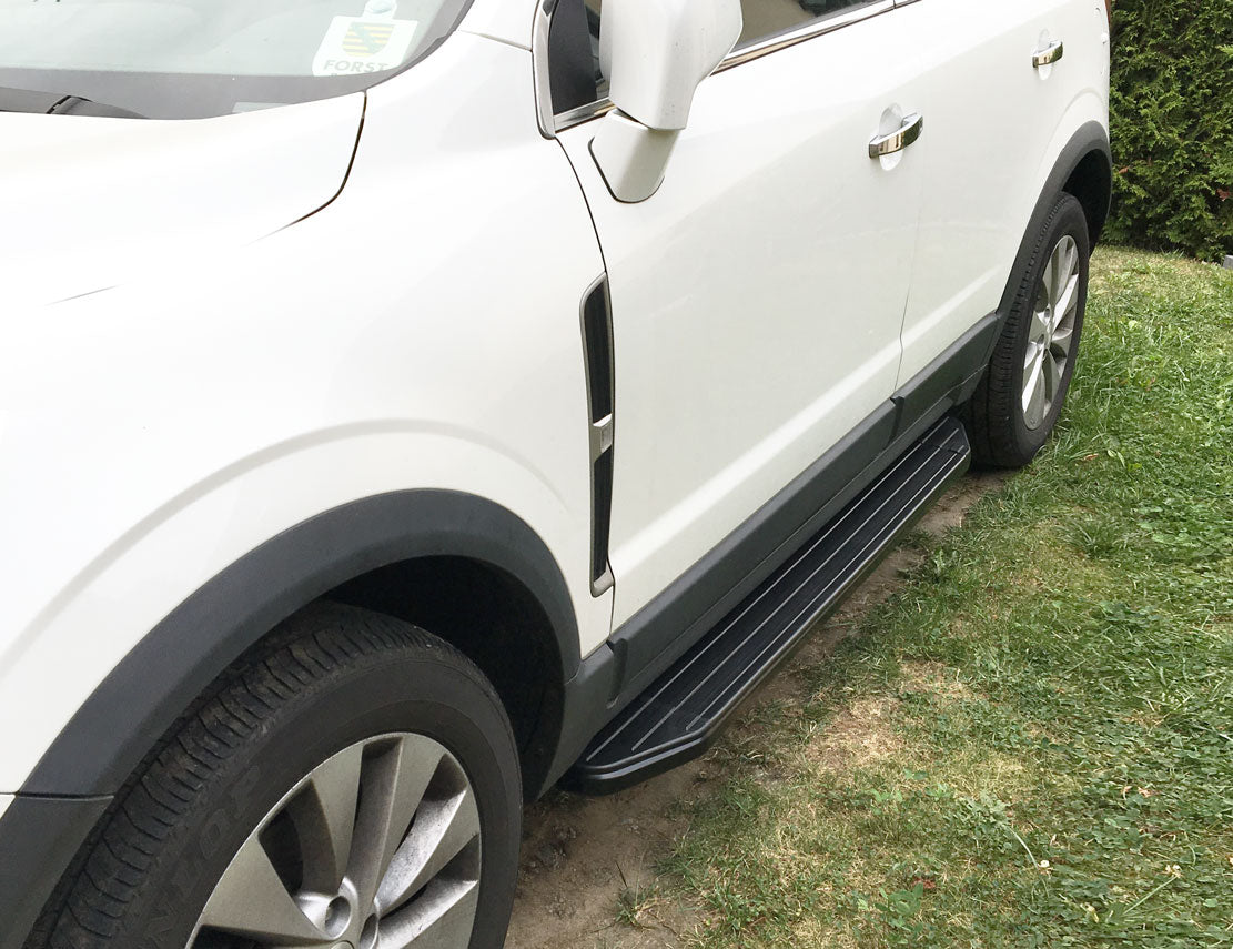 Opel Antara Bj. 06-17 Trittbretter "Raptor Schwarz" - Direct 4x4 Autozubehör