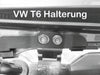 VW T5 / T6 Heckleiter in Schwarz für Heckklappe