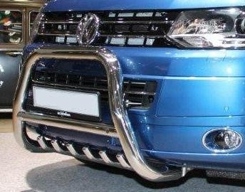 VW T6 ab Bj. 15 Langer Radstand Edelstahl Frontbügel mit Unterfahrschutz - Direct 4x4 Autozubehör