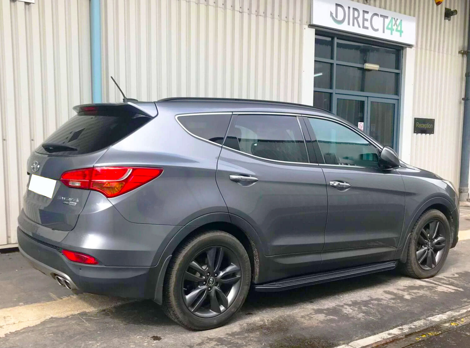 Hyundai Santa Fe ab Bj. 13-18 Trittbretter "Raptor Schwarz" - Direct 4x4 Autozubehör