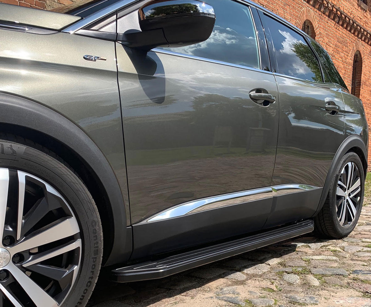 Peugeot 3008 ab Bj. 17 Trittbretter "Raptor Schwarz" - Direct 4x4 Autozubehör