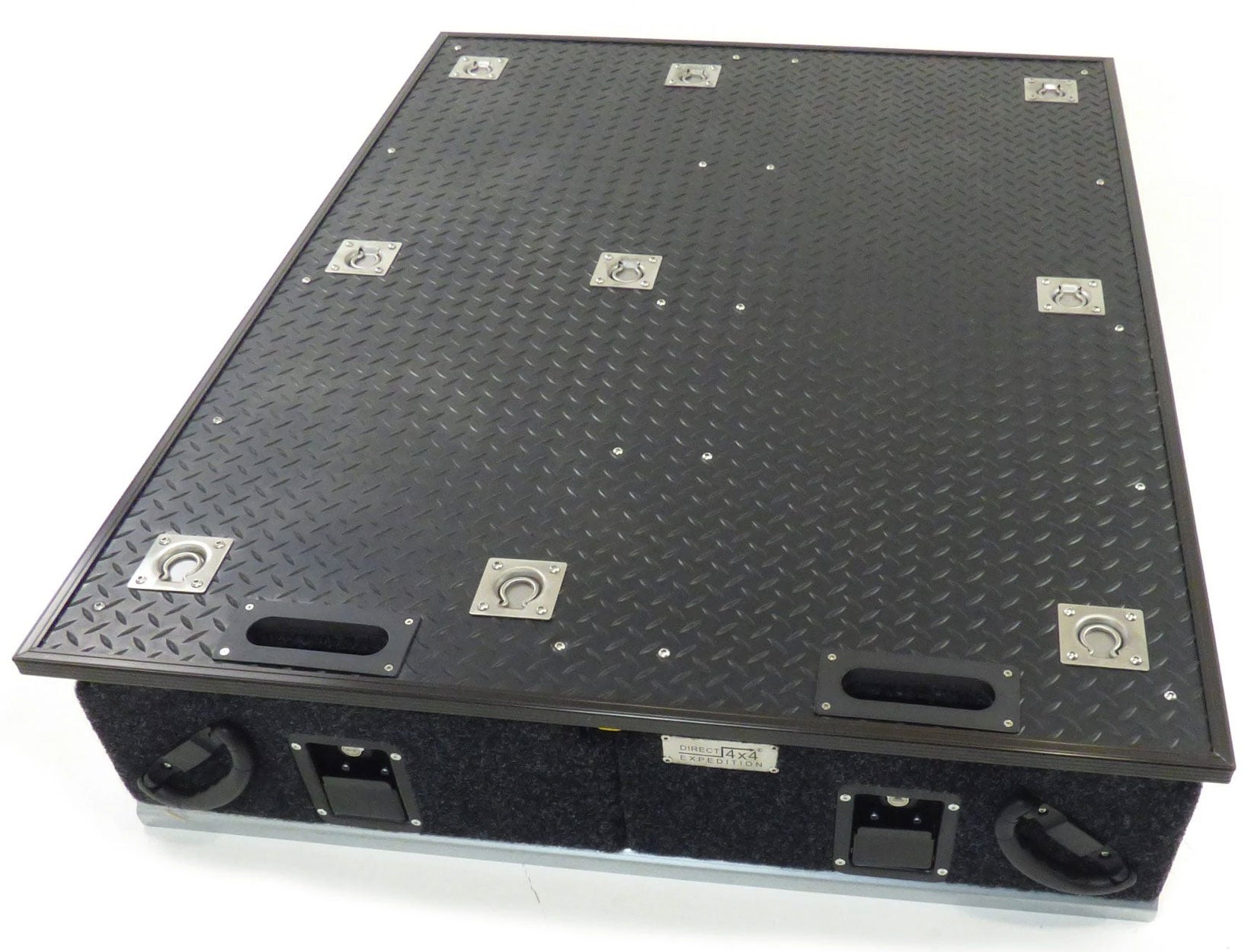 Schubkasten System "TopOne" 130 x 100 x 30cm mit Gummi-Belag - Direct 4x4 Autozubehör