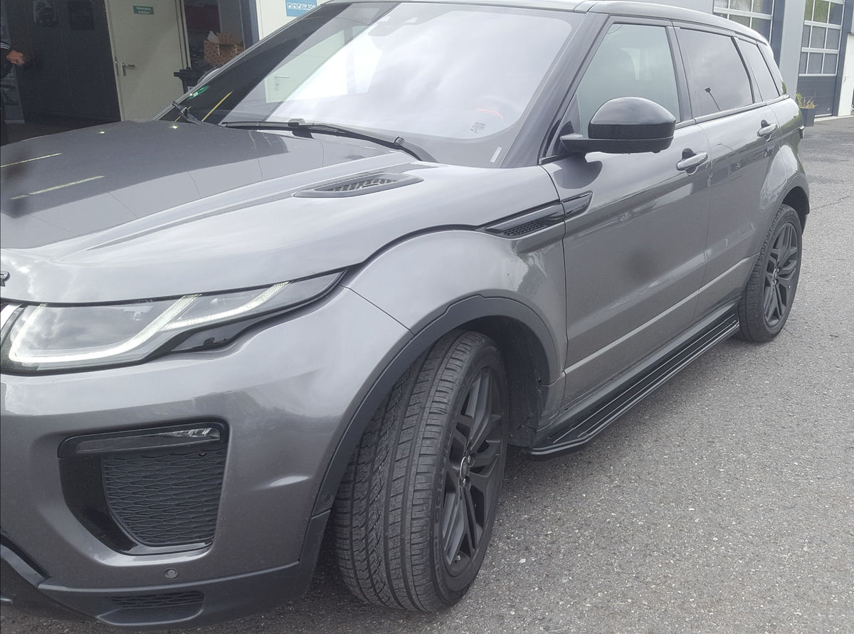 Range Rover Evoque ab Bj. 19 Trittbretter "Raptor Schwarz" - Direct 4x4 Autozubehör