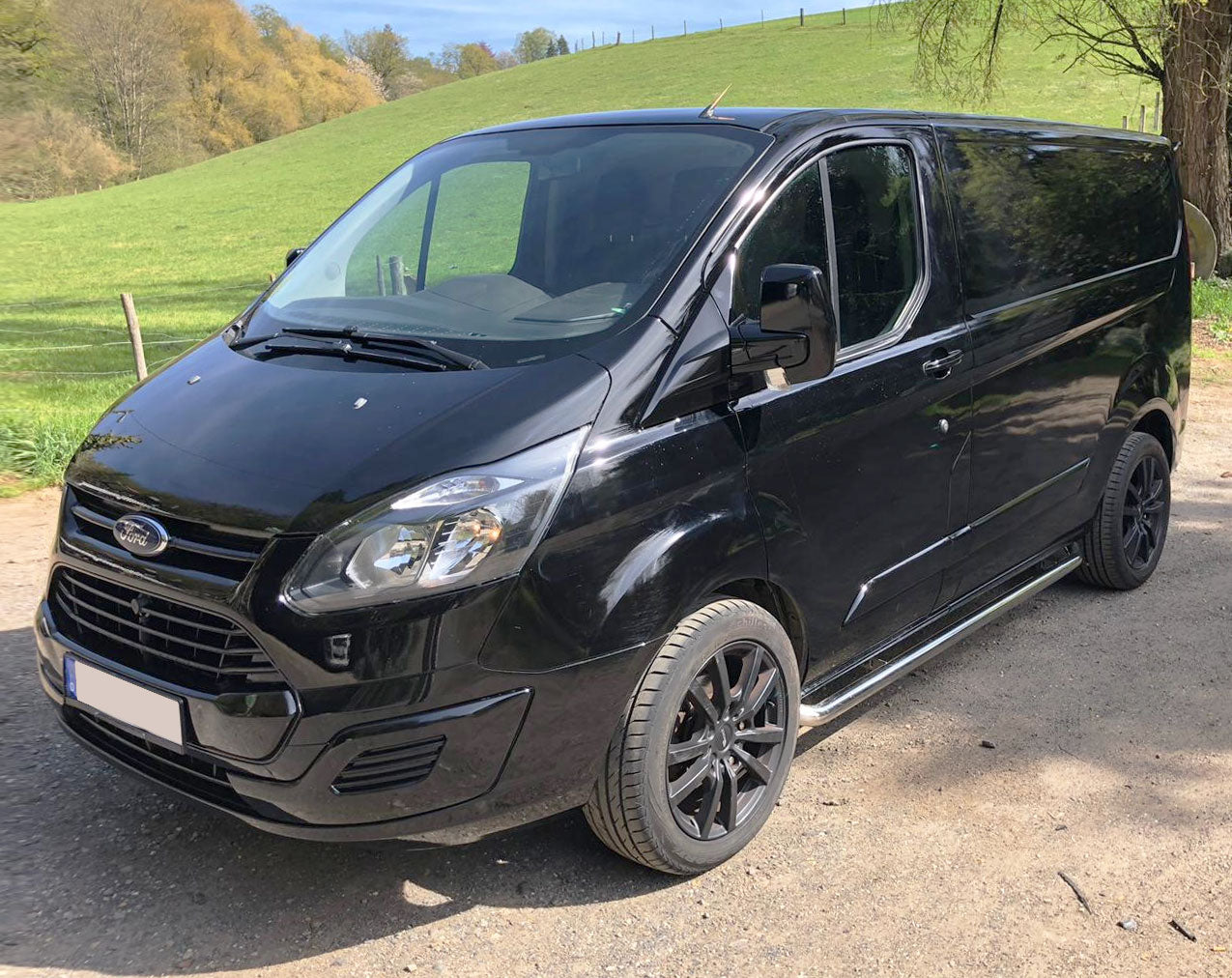 Ford Transit Custom L1 kurzer RS Bj. 13-17 Edelstahl Schwellerrohre - Direct 4x4 Autozubehör