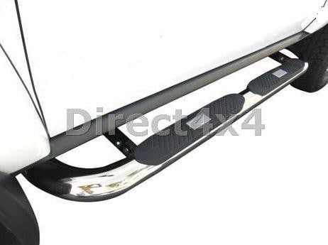 Jeep Wrangler Unlimited 4-Türer ab Bj. 07 Edelstahl Schwellerrohre 100mm