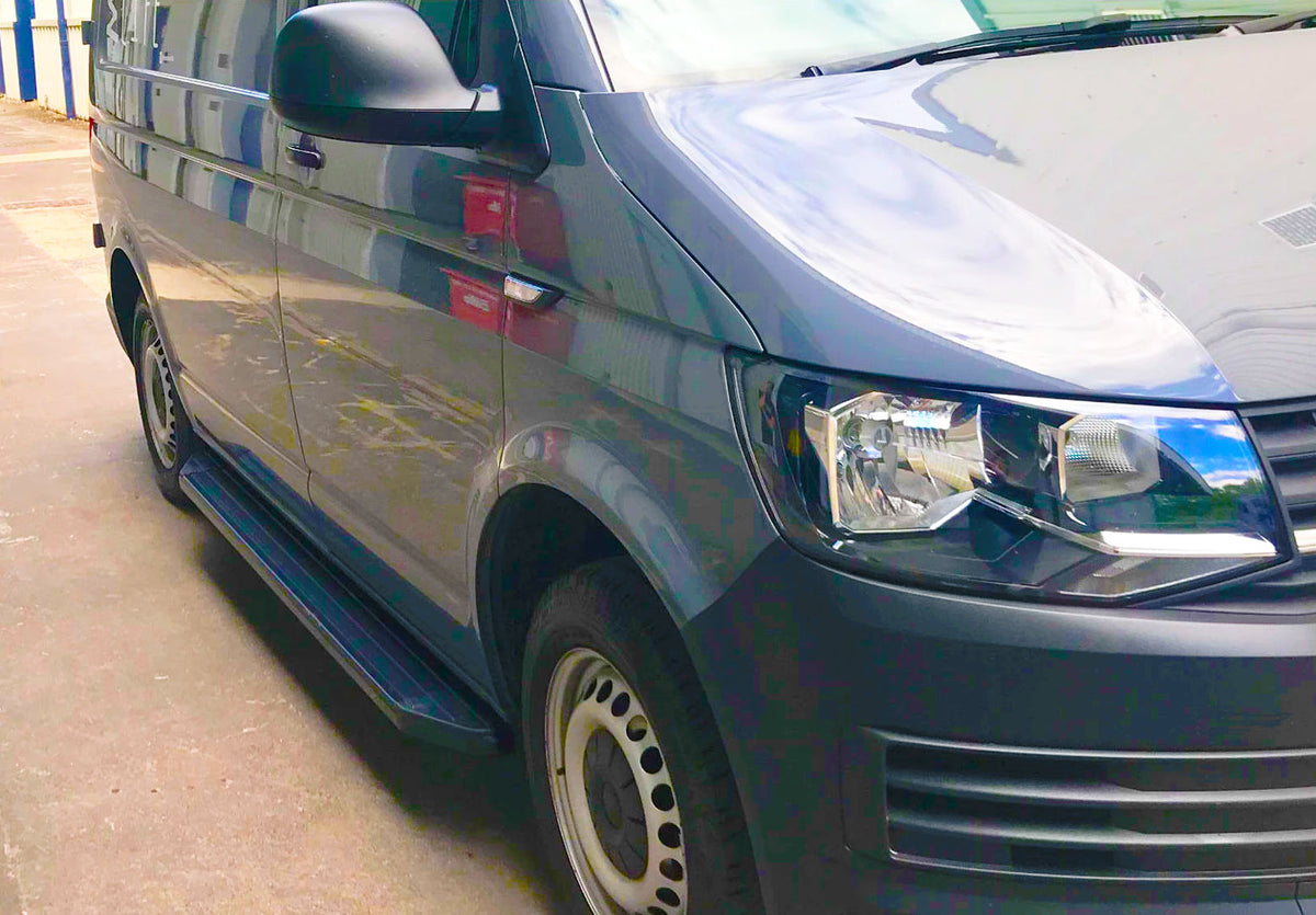 VW T6 ab Bj. 15 KRS Trittbretter "Raptor Schwarz" - Direct 4x4 Autozubehör