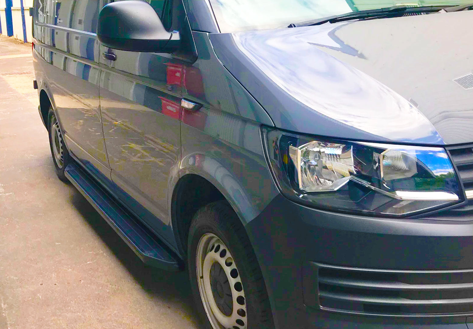 VW T5 Bj. 09-15 KRS Trittbretter "Raptor Schwarz" - Direct 4x4 Autozubehör