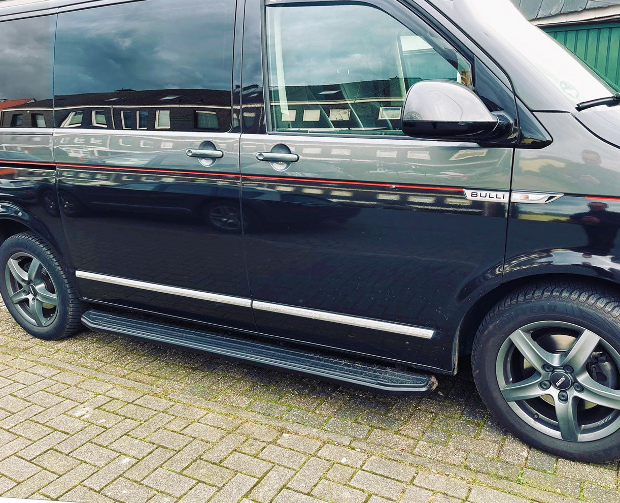 VW T6 ab Bj. 15 KRS Trittbretter "Raptor Schwarz" - Direct 4x4 Autozubehör