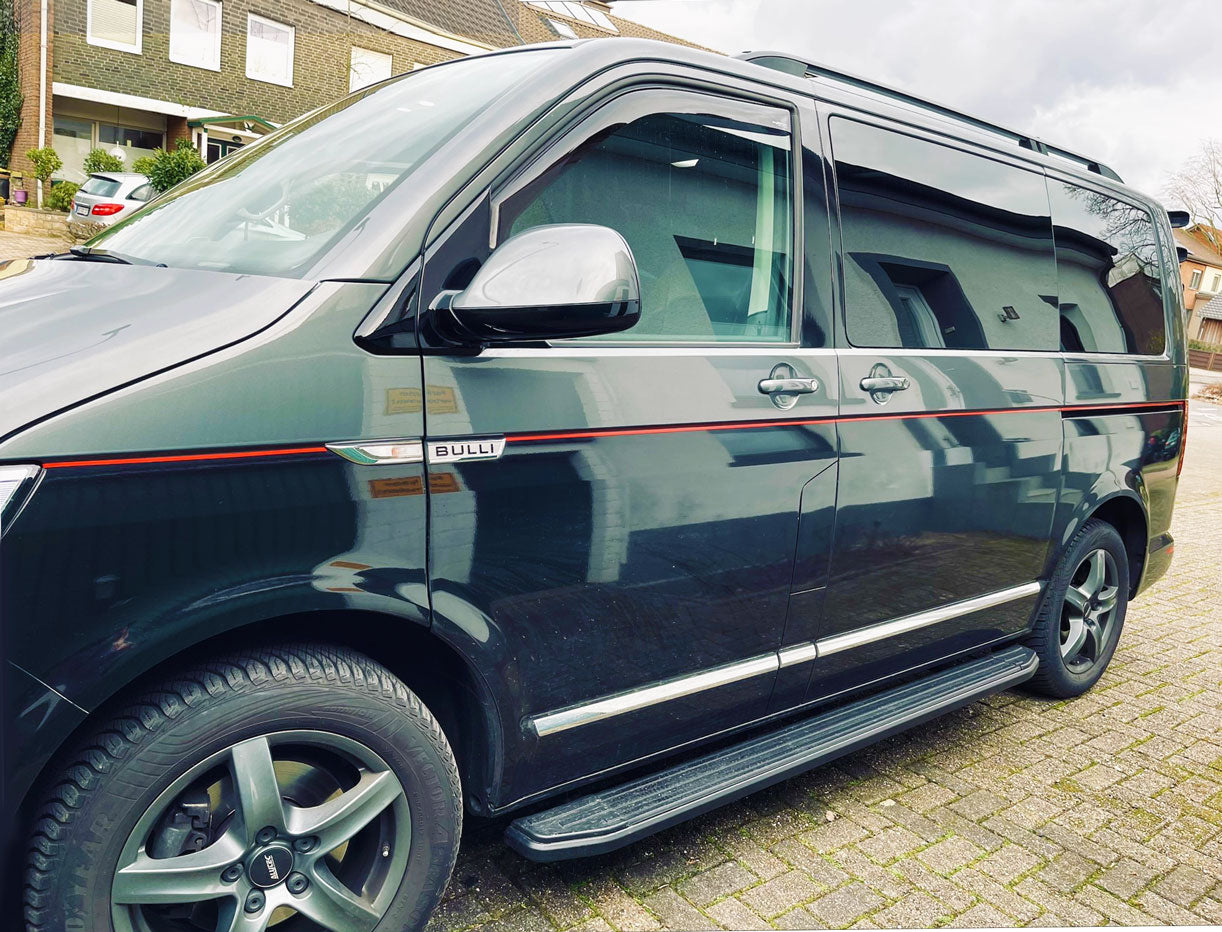 VW T6 ab Bj. 15 KRS Trittbretter "Raptor Schwarz" - Direct 4x4 Autozubehör