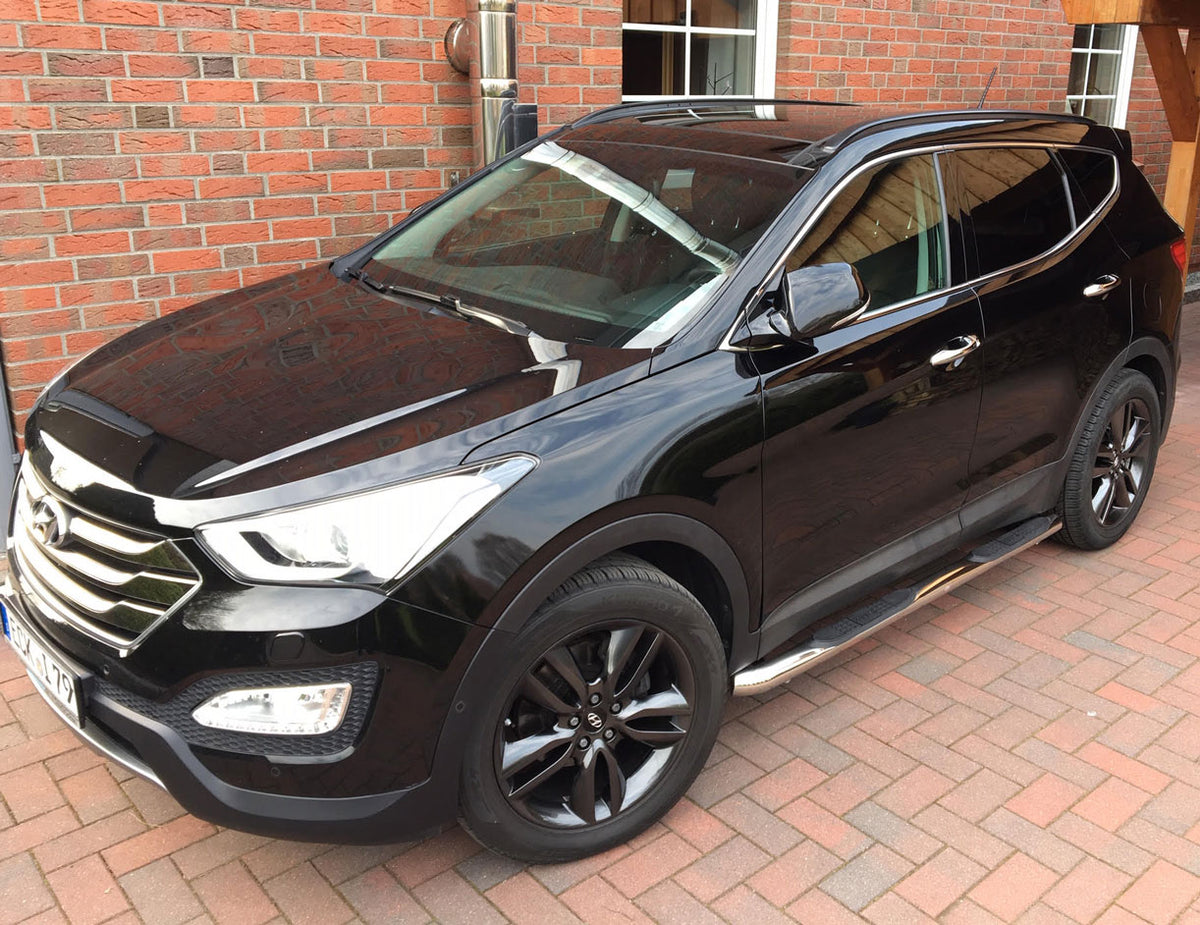 Hyundai Santa Fe Bj. 13-18 Edelstahl Schwellerrohre - Direct 4x4 Autozubehör