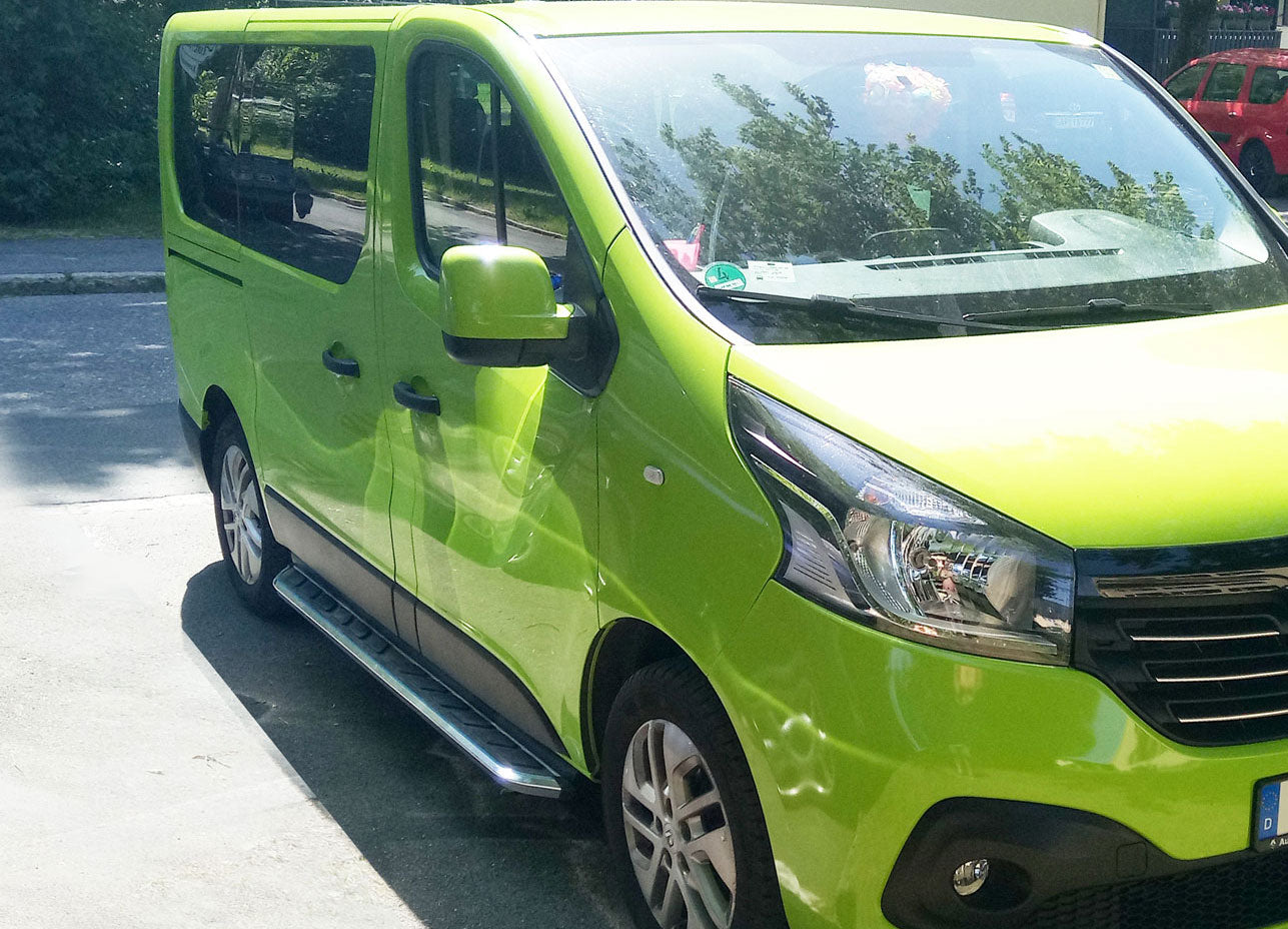 Opel Vivaro B KurzerRS Bj. 14-19 Trittbretter "Monsoon" - Direct 4x4 Autozubehör