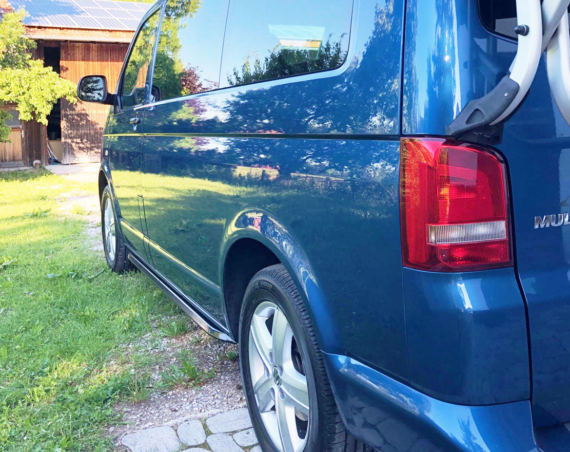 VW T5 Bj. 09-15 Kurzer Radstand OE Style schwarze Schwellerrohre "N-Max" - Direct 4x4 Autozubehör