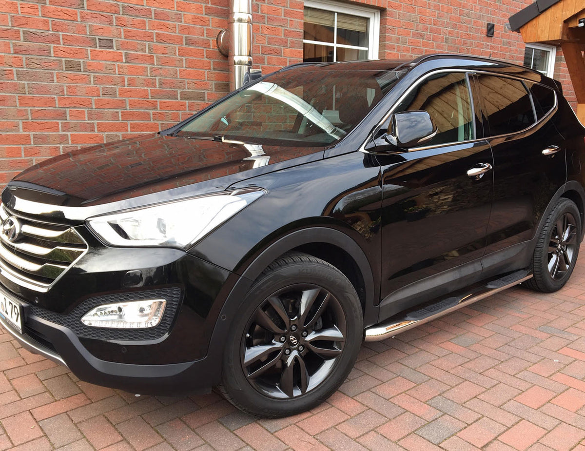 Hyundai Santa Fe Bj. 13-18 Edelstahl Schwellerrohre - Direct 4x4 Autozubehör