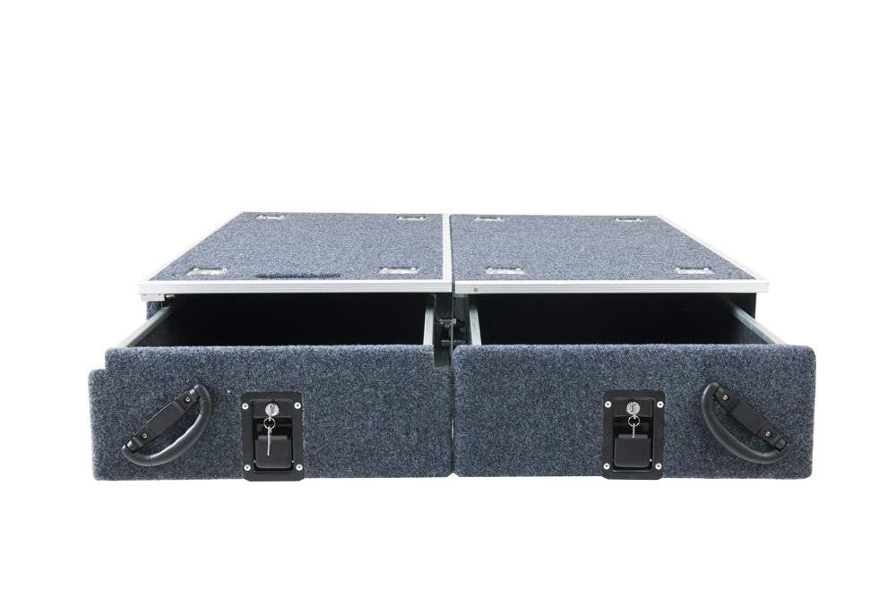 Schubkasten System "Pro2" 130 x 100 x 30cm mit Teppich-Belag - Direct 4x4 Autozubehör